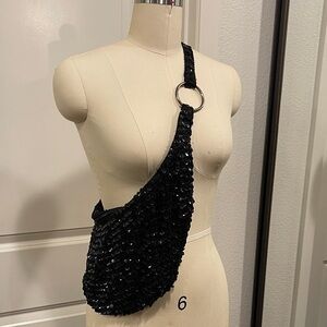 Sequin Black Women's Bag